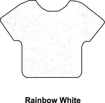 Siser HTV Vinyl Glitter Rainbow White 12"x20" Sheet
